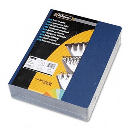 FELLOWES Fellowes 52136 Classic Grain Texture Binding System Covers  8 3/4 x 11 1/4  Navy  200 per Pack 52136